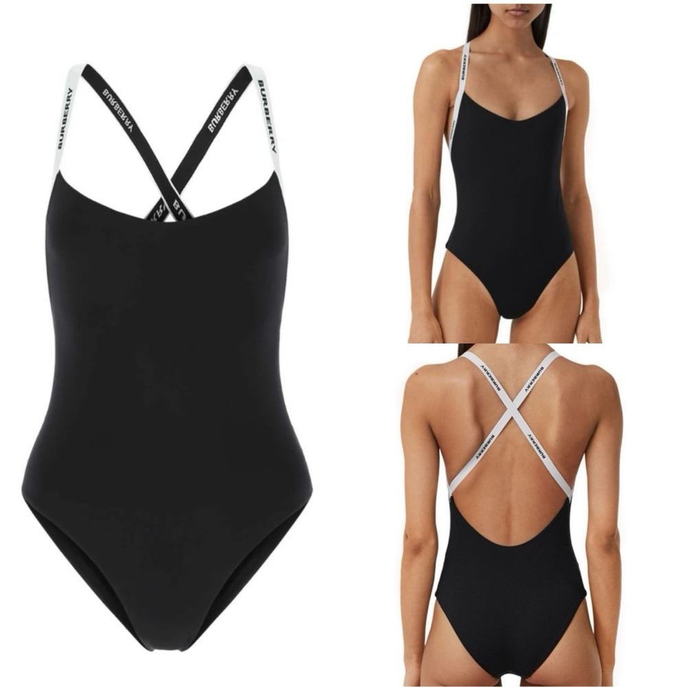 Burberry Alagnon Logo Tape Swimsuit